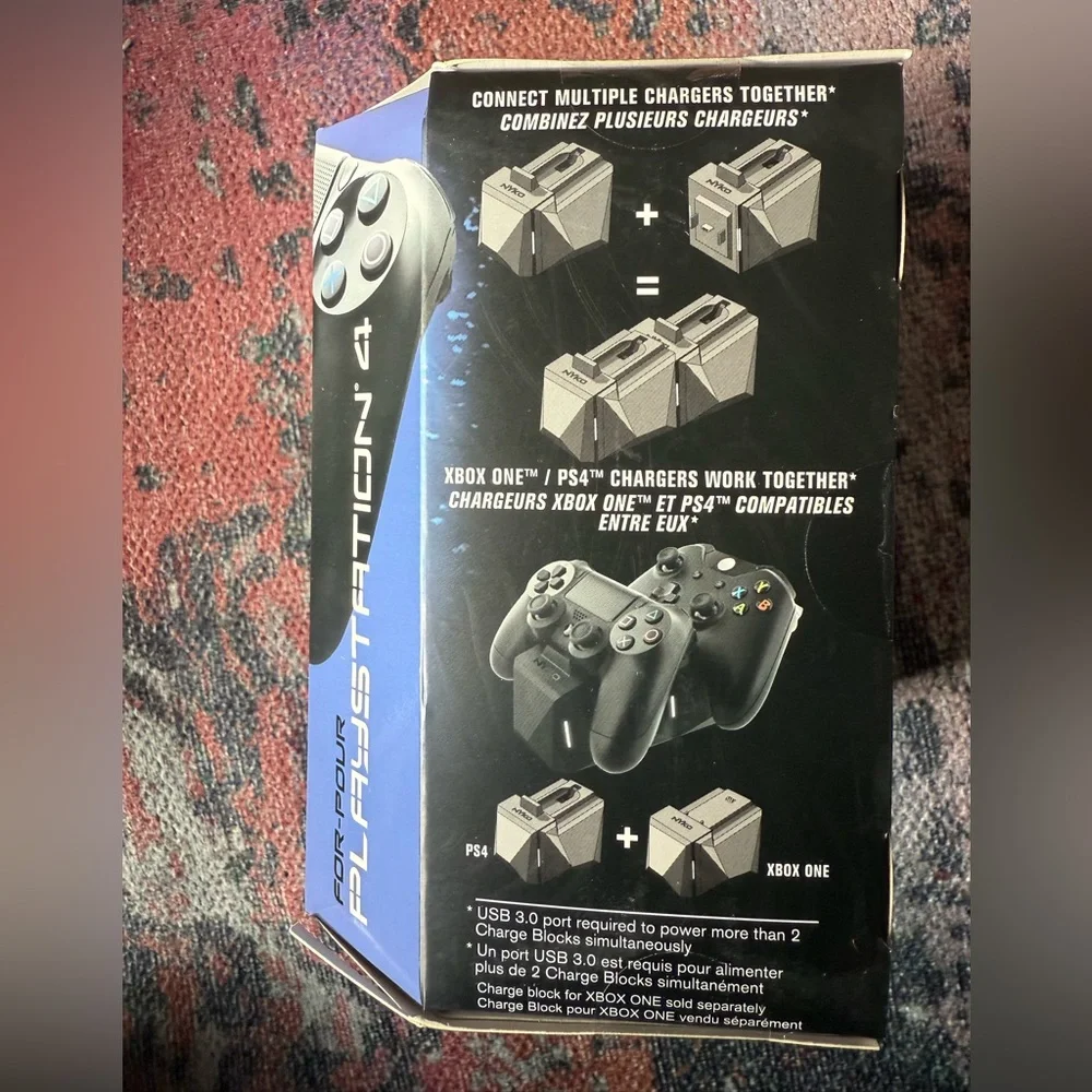 Charge Block Solo for PlayStation 4 or XBOX One - Black - New in Box and Sealed